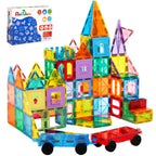 Anbalulu｜100 Pcs Magnetic Building Tiles Set with 2 Cars
