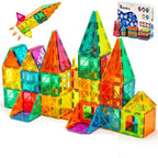 Anbalulu 30 Pieces Magnetic Building Tiles,Magnet Building Set,Magnetic Blocks, 3D STEM Stacking Toys, Magnets Toy for Kids Boys Girls