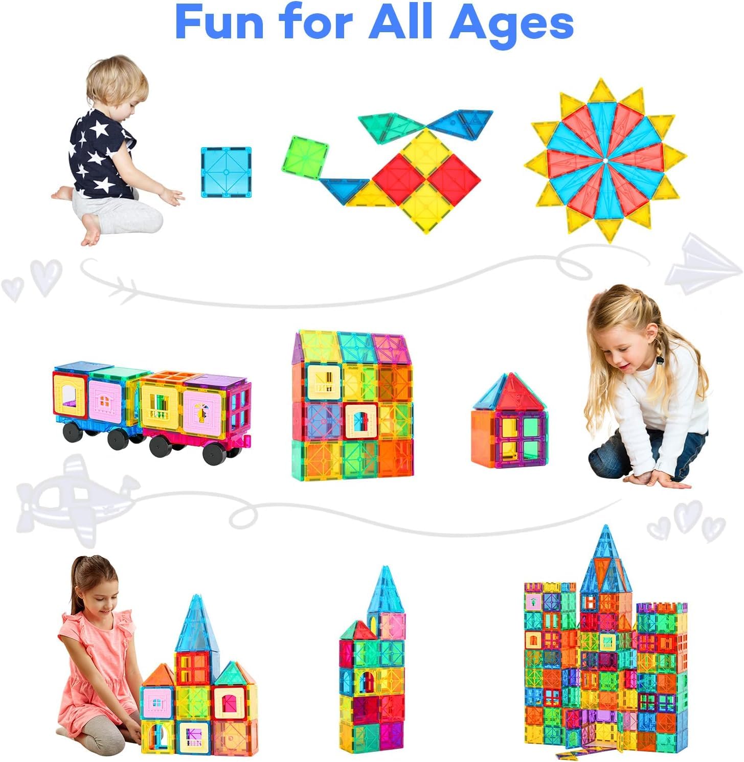 Anbalulu｜30 Pcs Magnetic Building Tiles Set