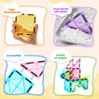 Anbalulu｜182 Pcs Magnetic Building Tiles Set